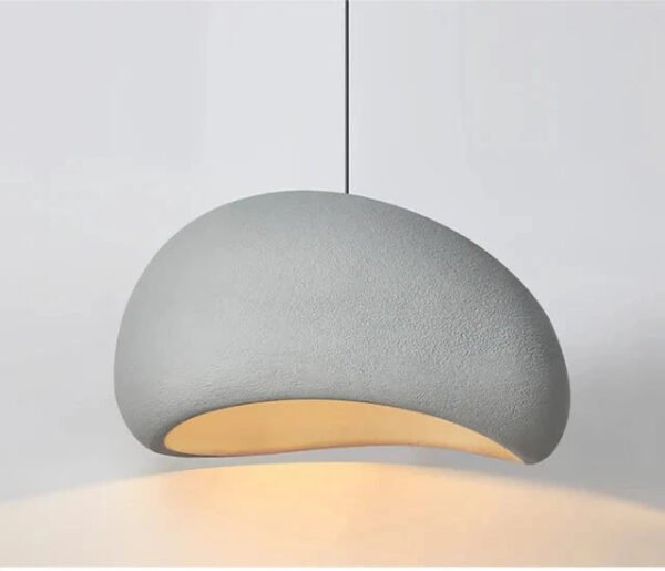 Lampa wisząca sufitowa w stylu wabi-sabi – Szary B