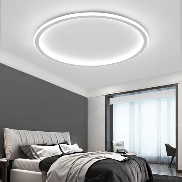 Okrągła lampa sufitowa LED – biała