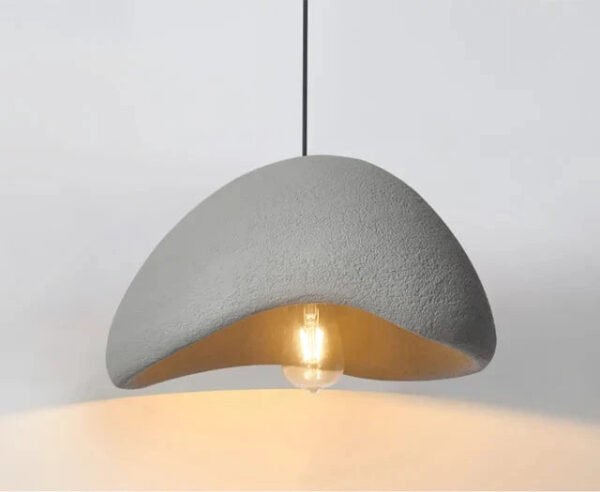 Lampa wisząca sufitowa w stylu wabi-sabi – Szary A