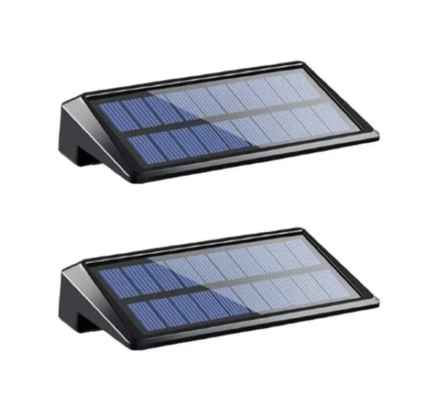 Ścienne lampy solarne LED do ogrodu – zestaw 2 szt.
