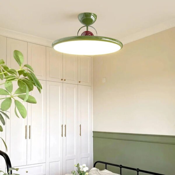 Nowoczesna minimalistyczna lampa sufitowa LED – zielona