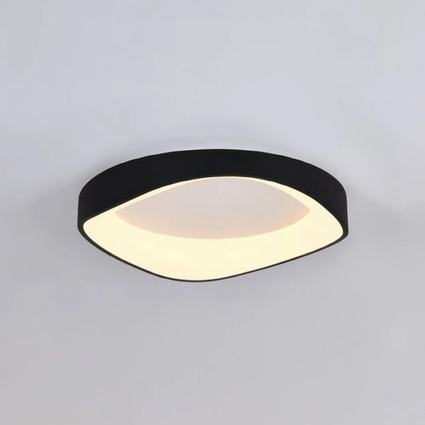 Czarna natynkowa lampa sufitowa LED