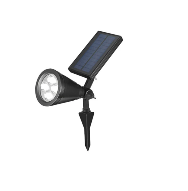 Solarny reflektor ogrodowy LED z regulowaną głowicą i szpilką